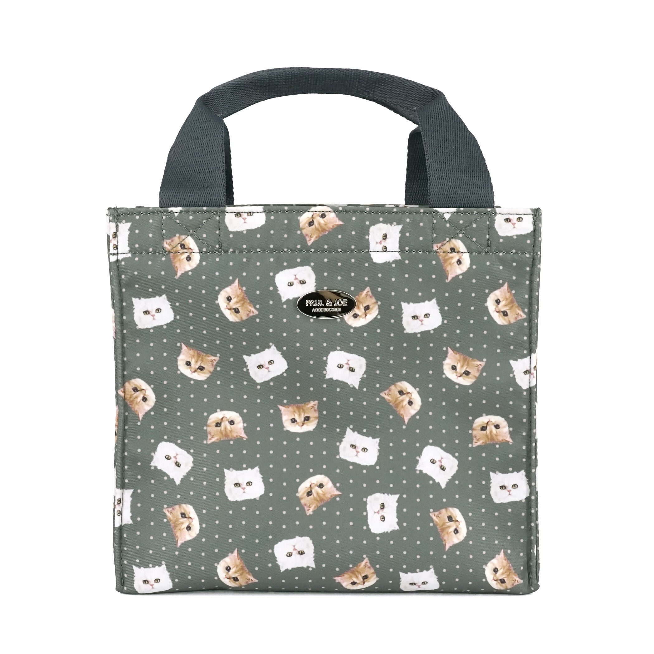 PAUL&JOE「ランチトート／ジブシー＆ヌネット総柄」|トートバッグ|グレー