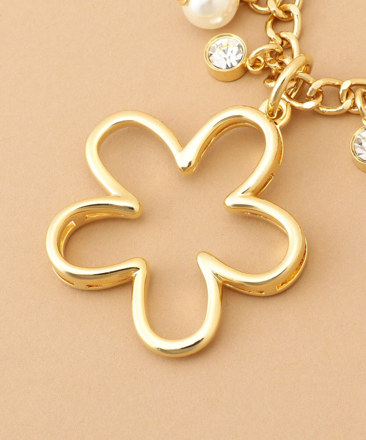 Samantha Thavasa「フラワービジューバッグチャーム」|チャーム・キーホルダー|