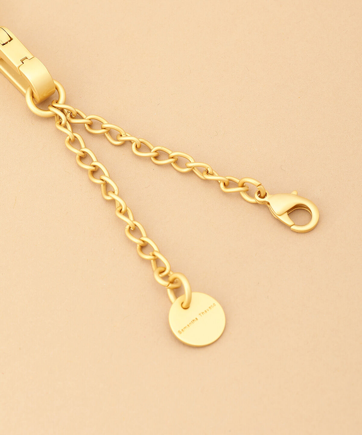 Samantha Thavasa「パドロックロゴチャーム（ソフトゴールド）」|チャーム・キーホルダー|