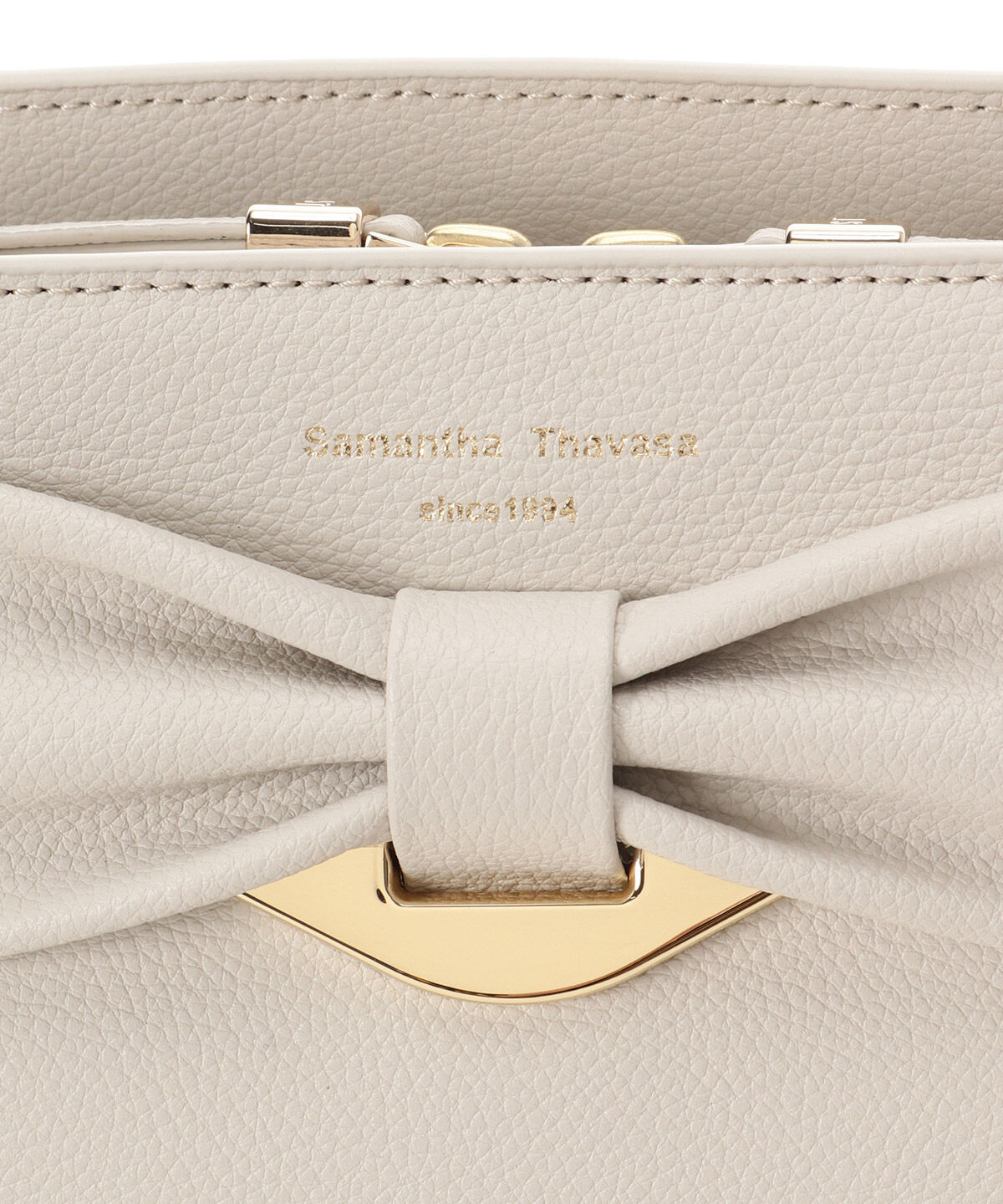 Samantha Thavasa「リボンモチーフ スプリットレザーショルダーバッグ」|ショルダー・メッセンジャー|