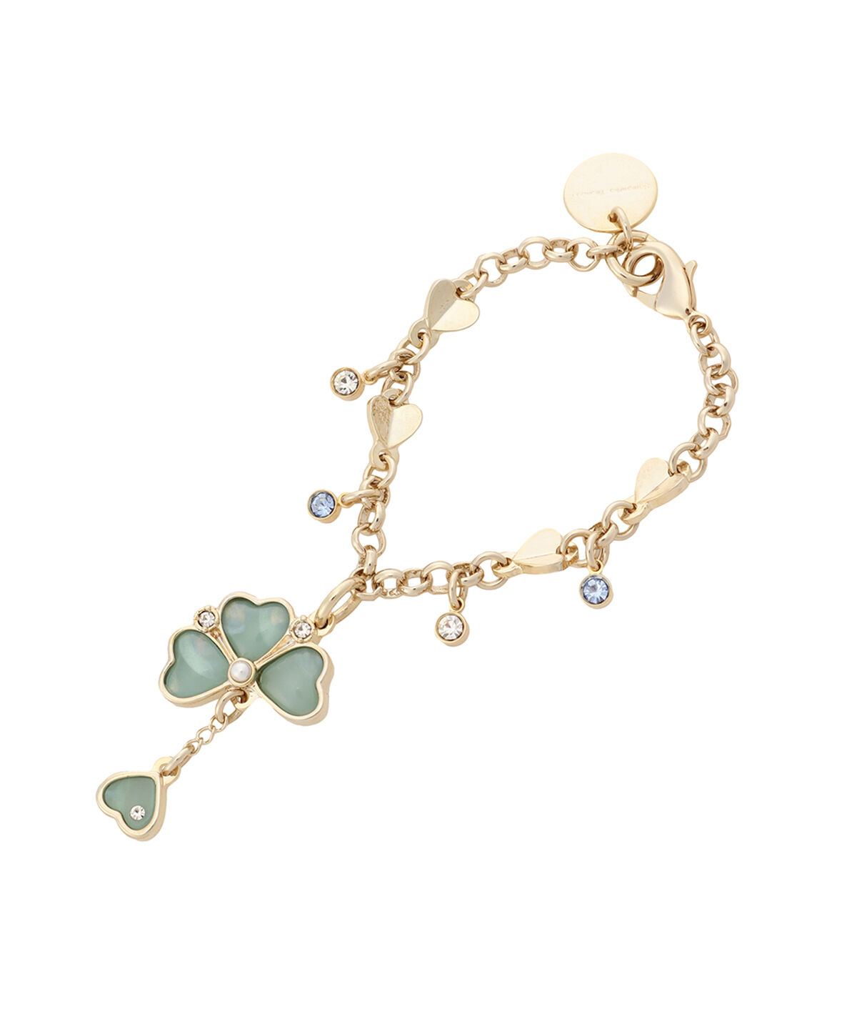 Samantha Thavasa「クローバーモチーフ バッグチャーム」|チャーム・キーホルダー|ライトブルー