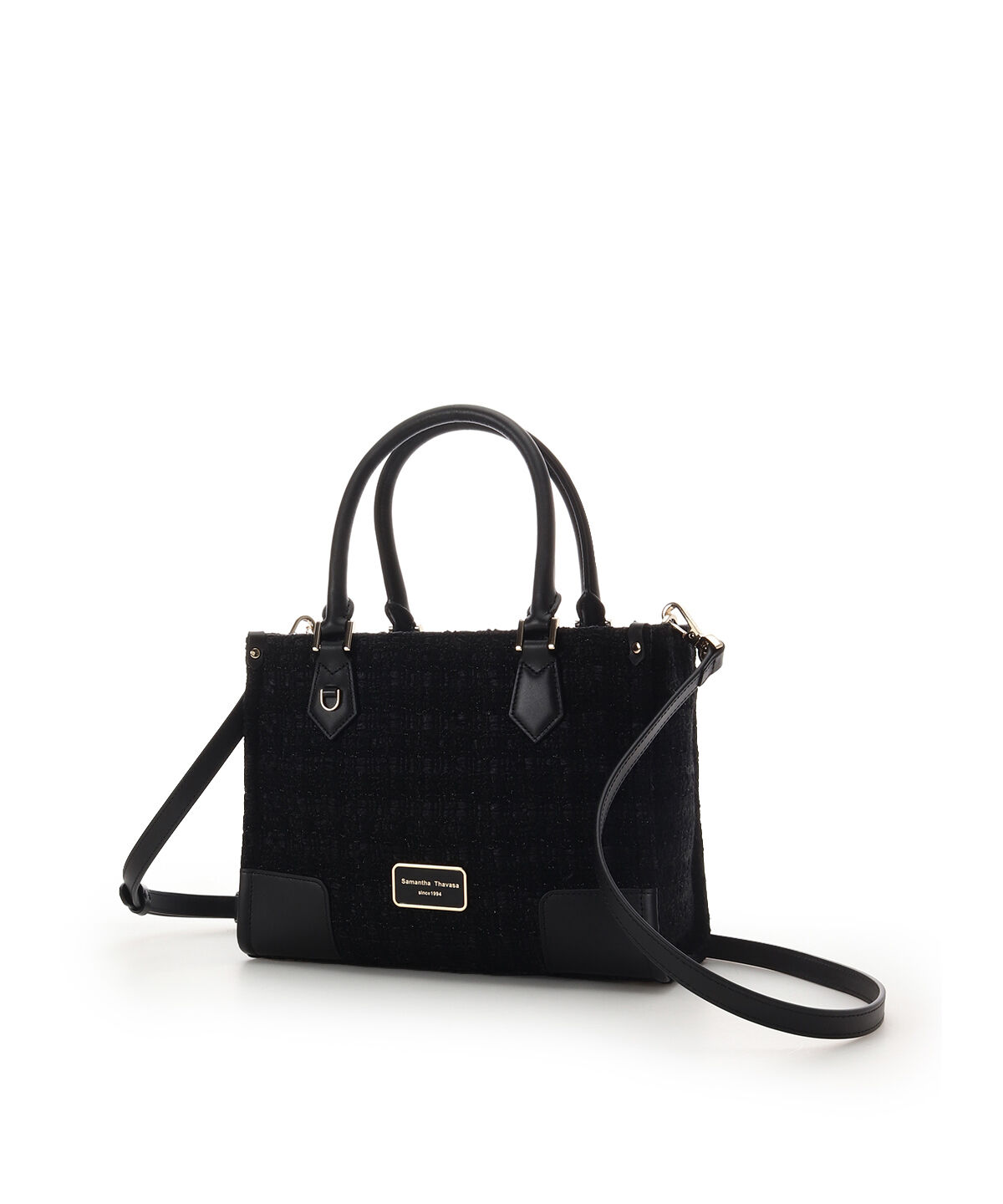 Samantha Thavasa「ファンシーツイード スクエアハンドバッグ」|ハンドバッグ|