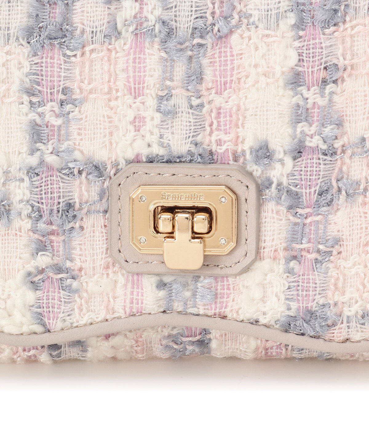 Samantha Thavasa「オリジナル金具ツイード 折財布」|財布|