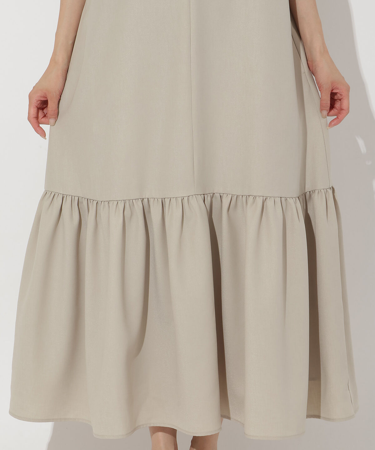 アンドクチュール「フリルギャザー切替ジャンスカ」|ワンピース|