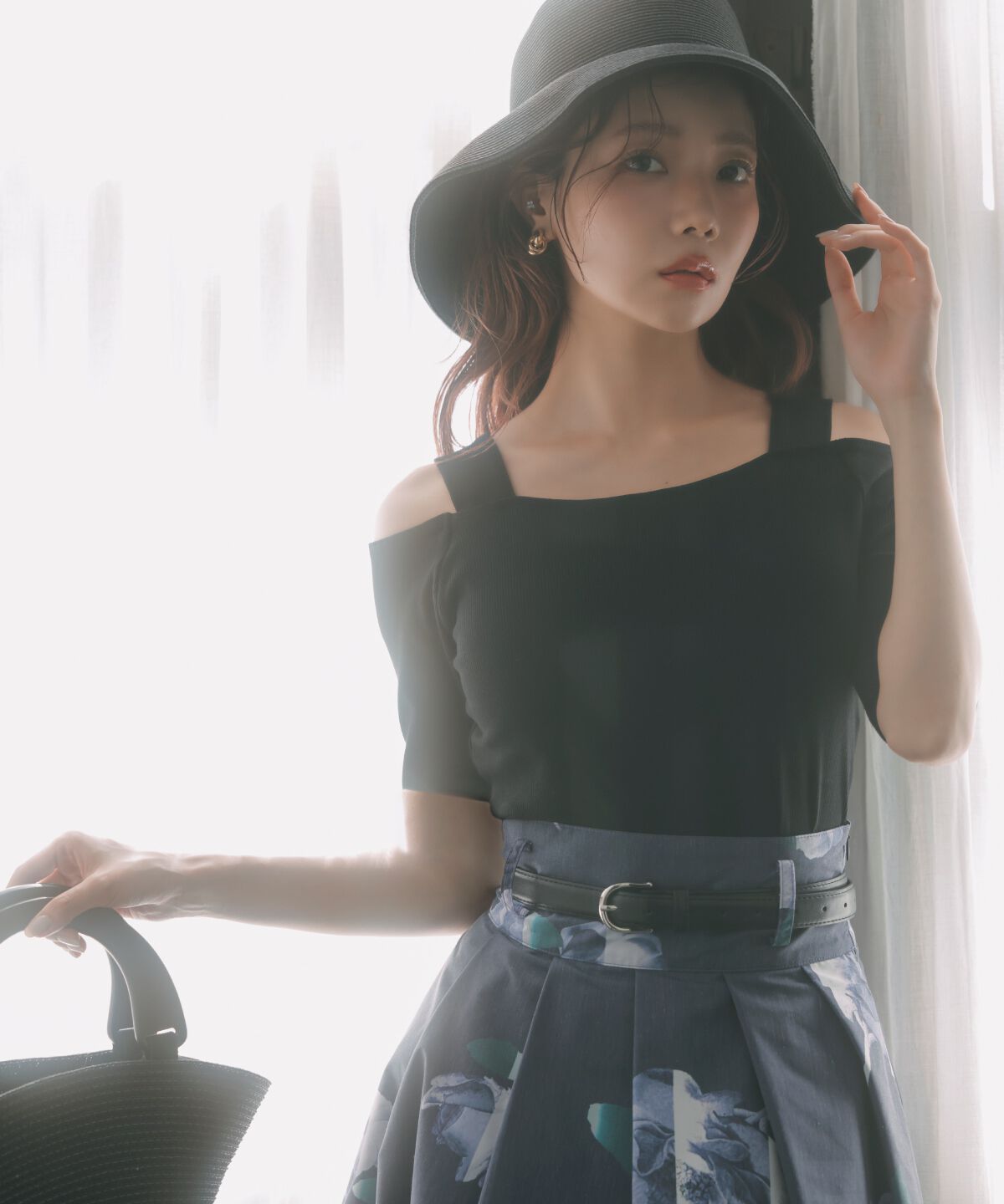 アンドクチュール「カップ付きオフショルプルオーバー」|Tシャツ・カットソー|