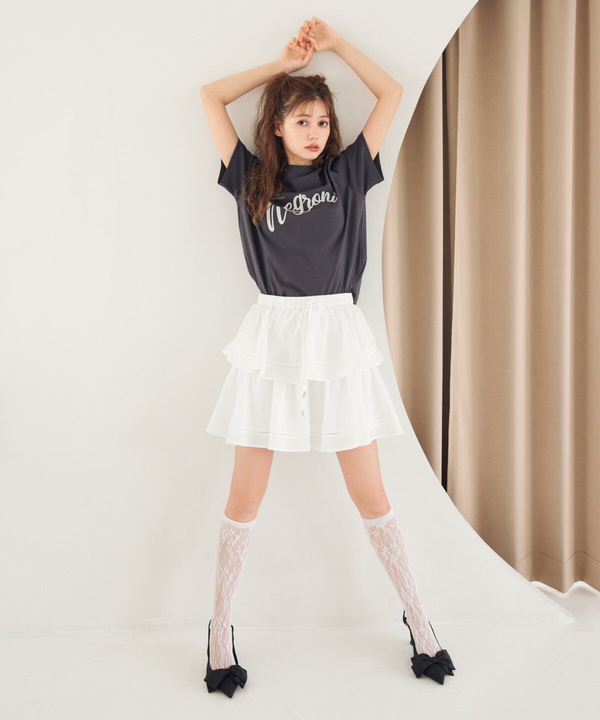 REDYAZEL「Negroni ロゴプリントＴシャツ」|Tシャツ・カットソー|