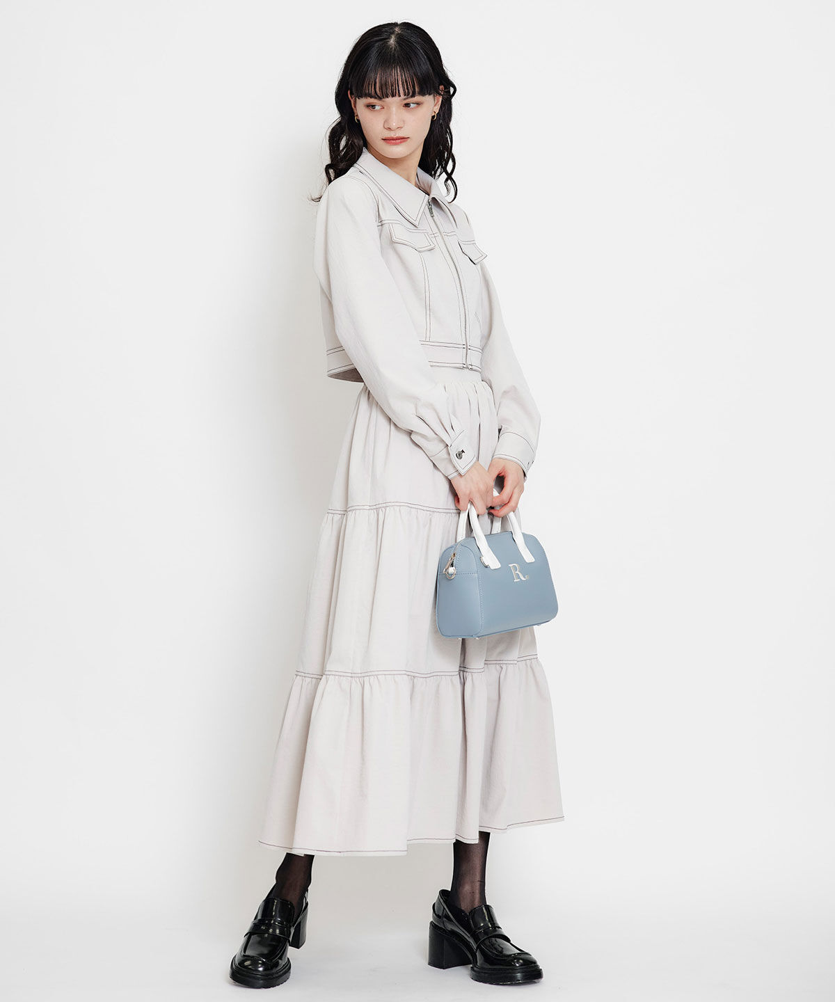 REDYAZEL「バイカラーステッチショートジャケット」|その他|