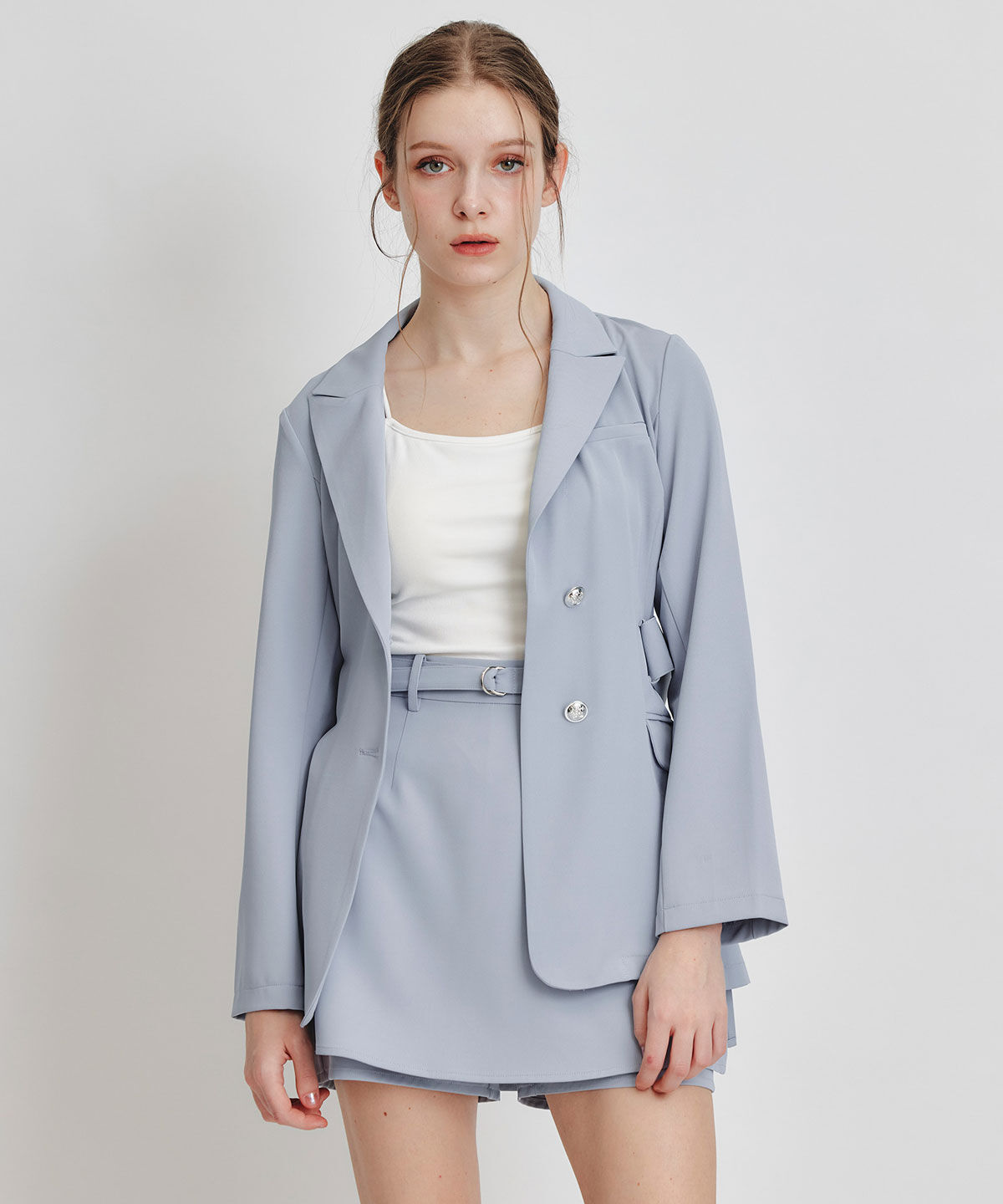 REDYAZEL「アイシーカラーウエストマークベルトテーラードジャケット」|テーラードジャケット|