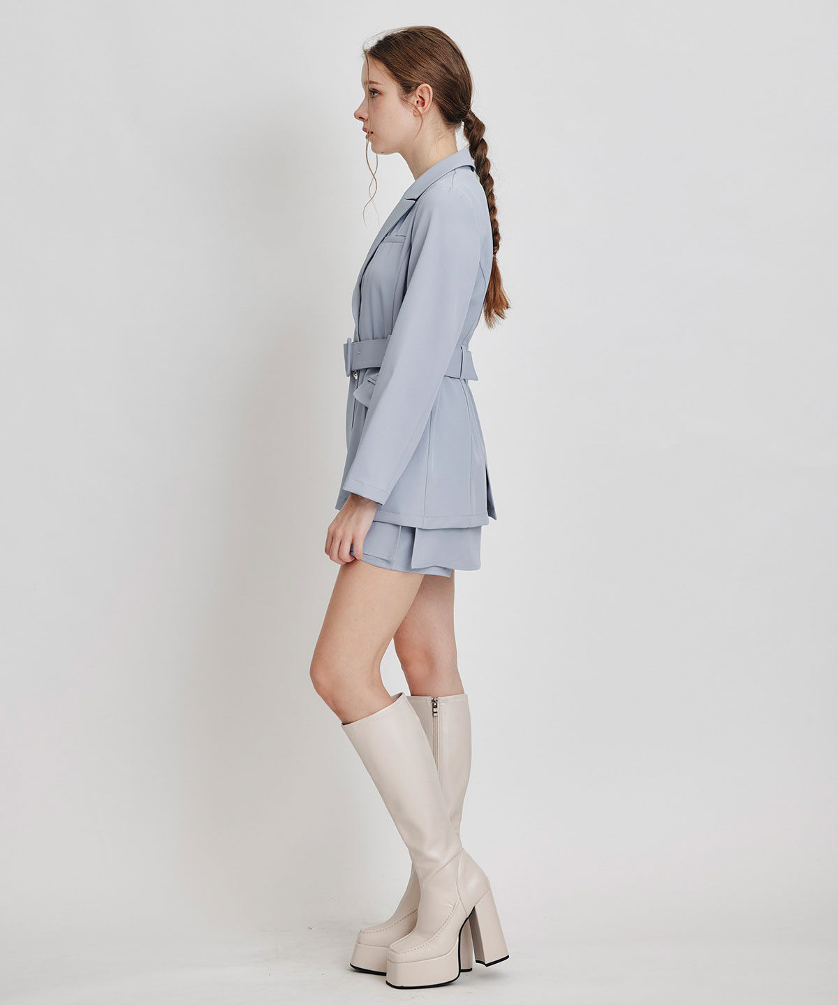 REDYAZEL「アイシーカラーウエストマークベルトテーラードジャケット」|テーラードジャケット|