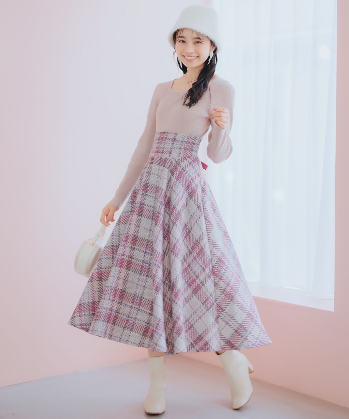 WILLSELECTION「リボンスリーブ2WAYラメニット」|ニット・セーター|