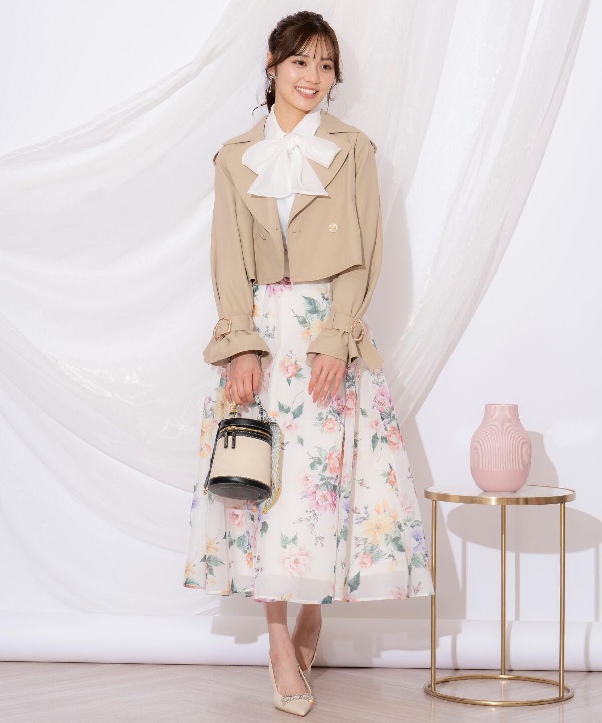 WILLSELECTION「キャンディスリーブショートトレンチコート」|トレンチコート|