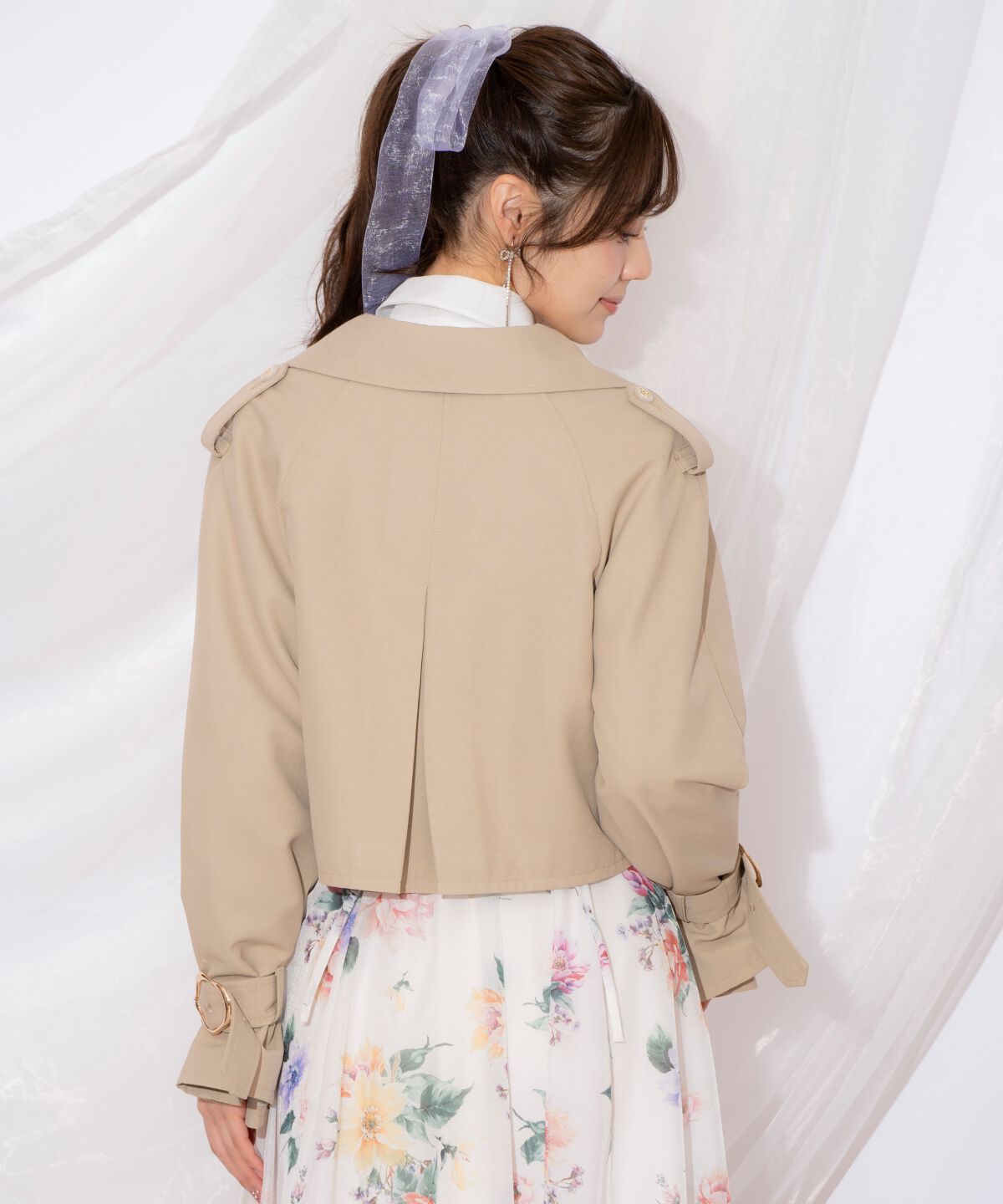 WILLSELECTION「キャンディスリーブショートトレンチコート」|トレンチコート|