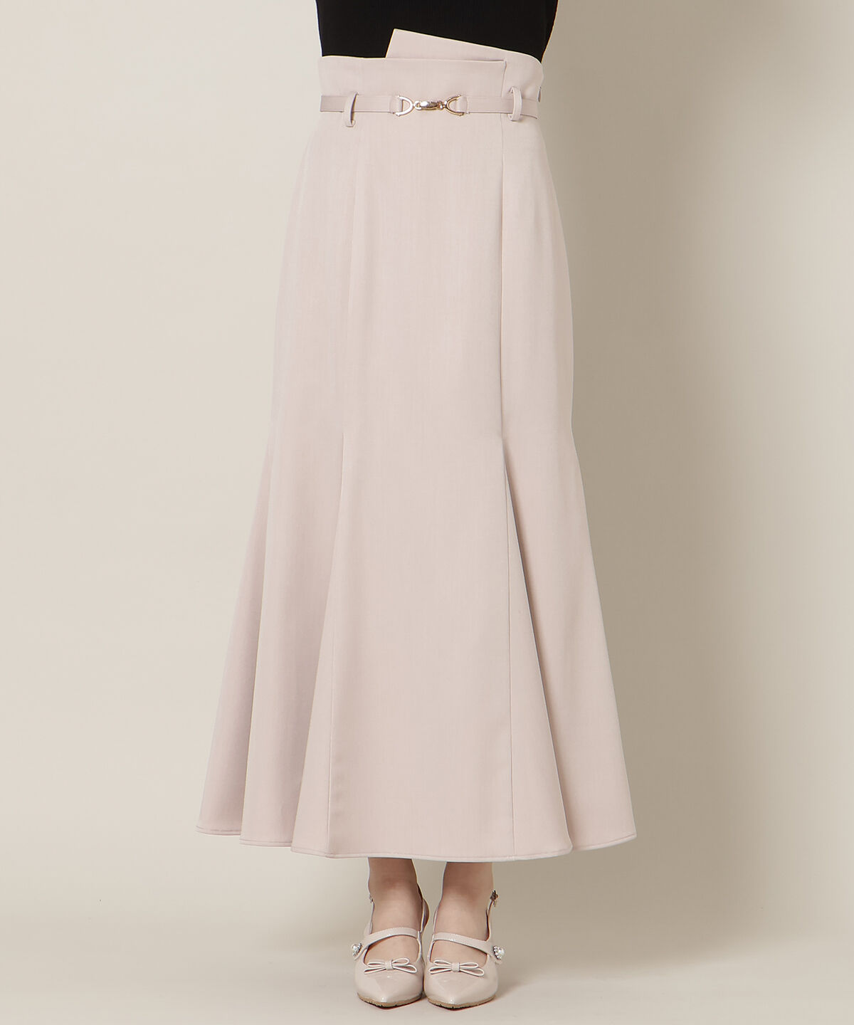 WILLSELECTION「ビットベルト付きマーメイドスカート」|フレア|