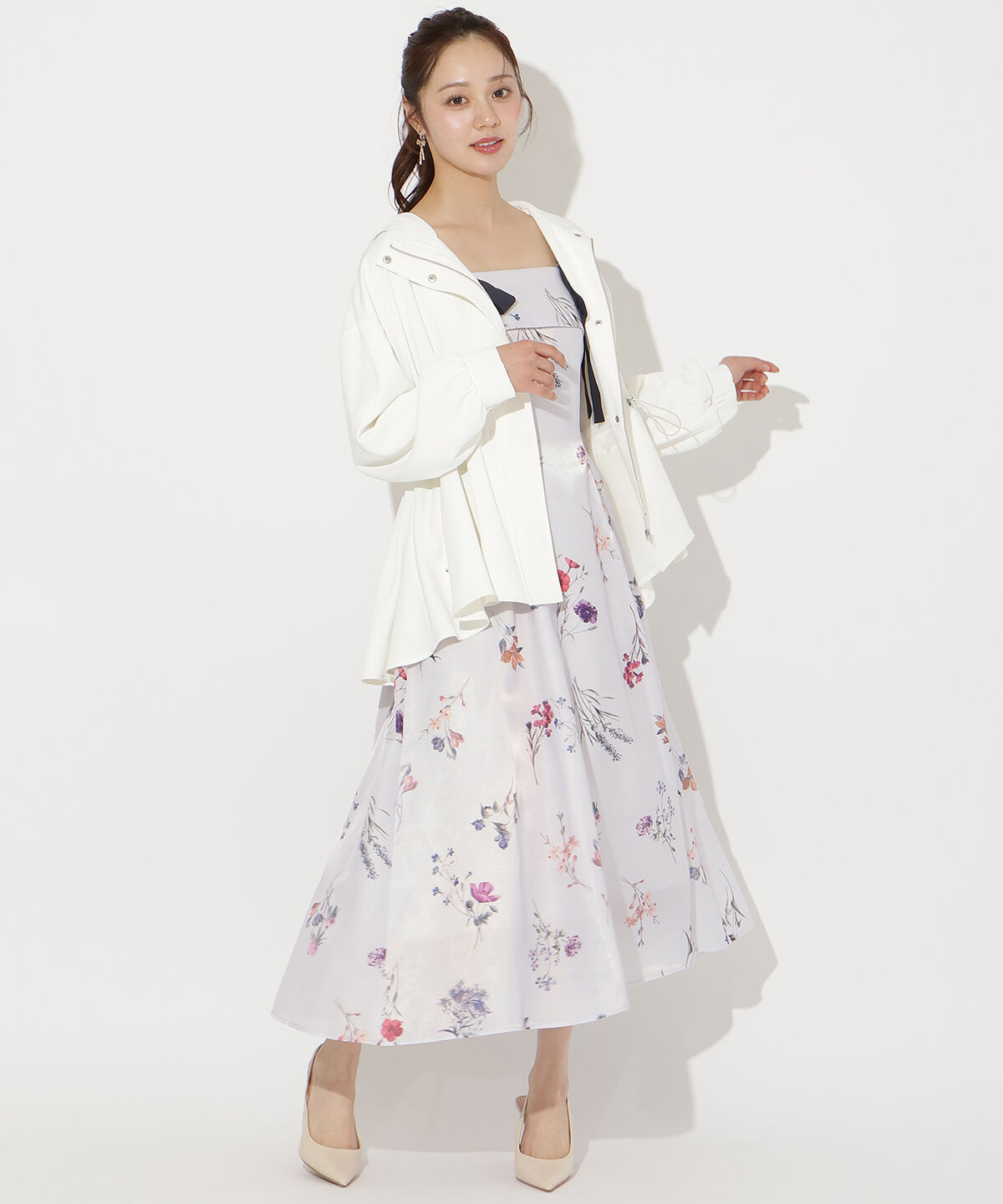 WILLSELECTION「ドロストペプラムフードブルゾン」|ブルゾン・スタジャン|