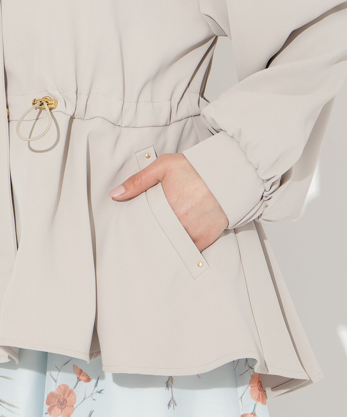 WILLSELECTION「ドロストペプラムフードブルゾン」|ブルゾン・スタジャン|