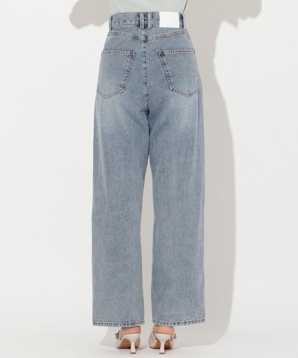 WILLSELECTION「ビジューポケットワイドデニムパンツ」|デニム|