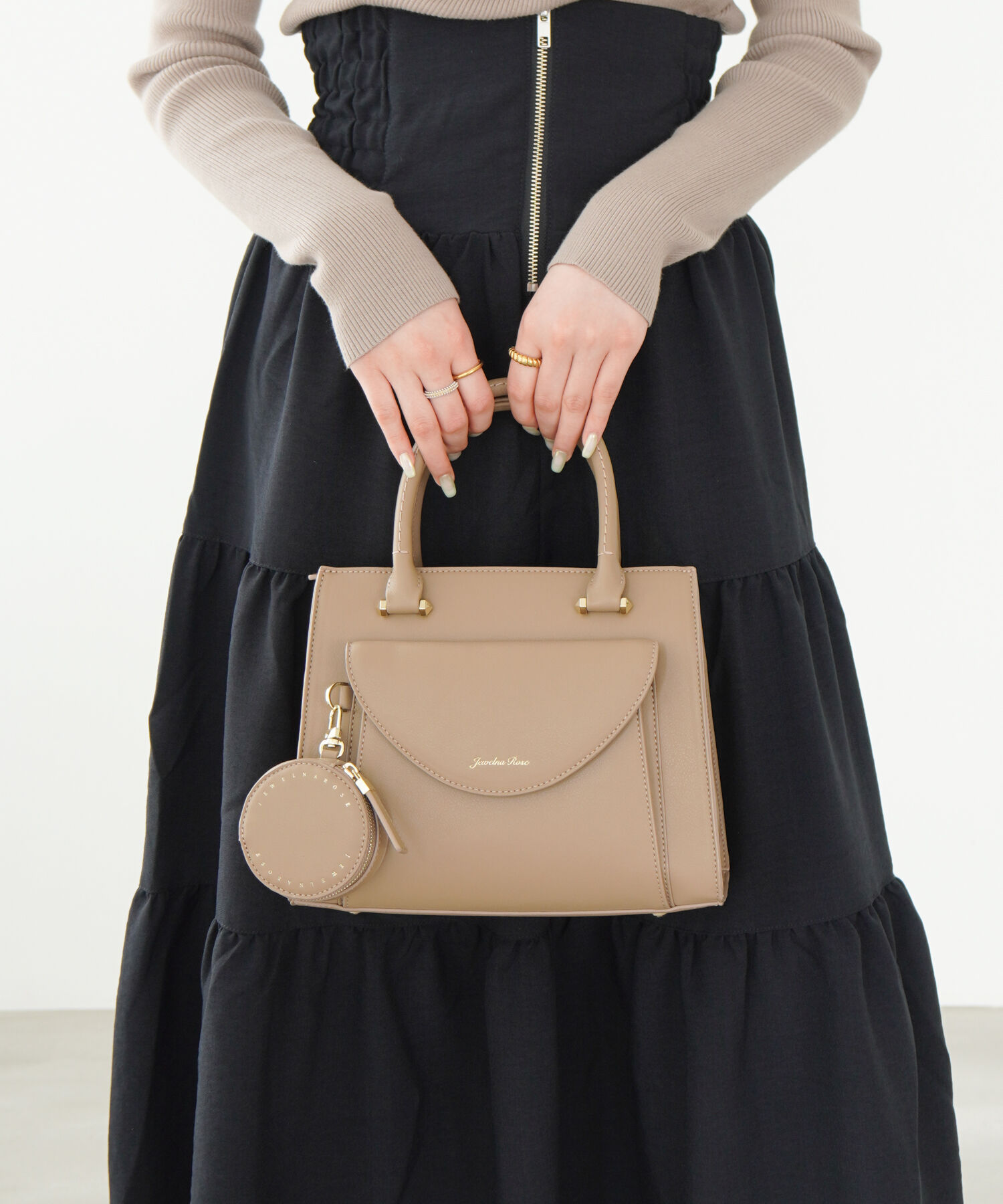 Jewelna Rose「Jewelna Rose ヴィクシー ハンドバッグ コンパクトバッグ 16232」|ショルダー・メッセンジャー|