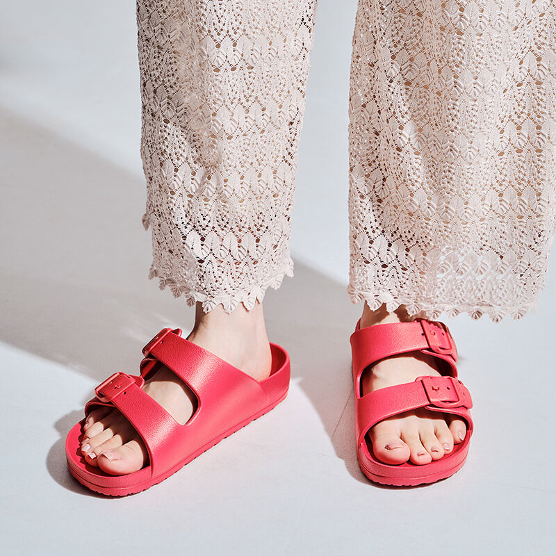 ORiental TRaffic「【アウトレット価格】ダブルベルトシャワーサンダル/3207 」|サンダル|RED