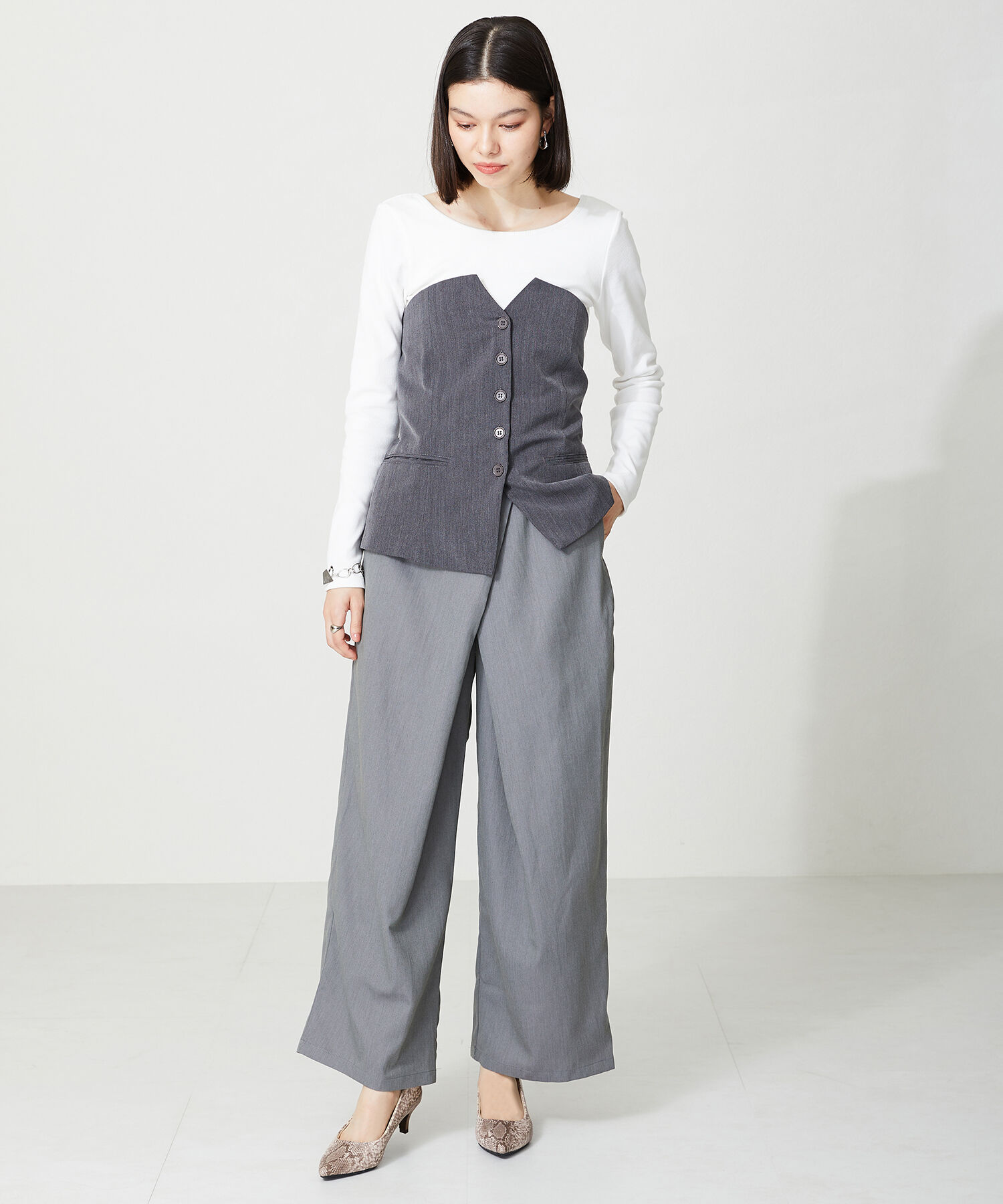 ORiental TRaffic「【跳べるパンプス/シリーズ累計１５０万足突破】ミドルヒール パンプス /R-3202 オフィス」|パンプス|