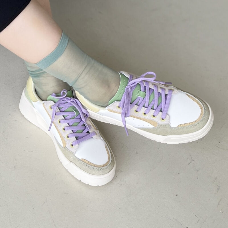 ORiental TRaffic「【サイズ拡大】厚底コートソールスニーカー/OT3721 スニーカー 厚底」|スニーカー|GREEN