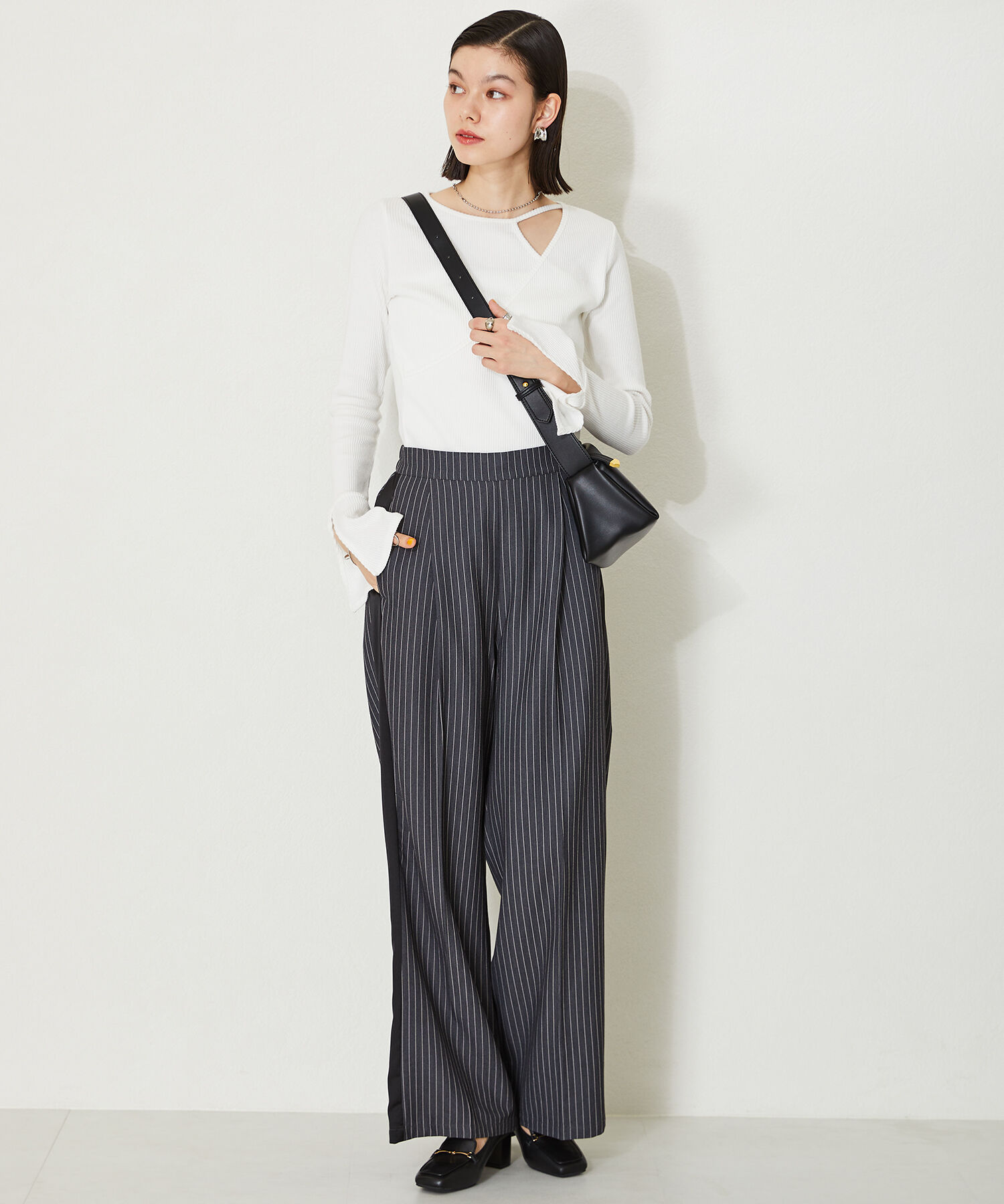 ORiental TRaffic「【BAG】ソフトフェイクレザーショルダーバッグ/BA-204 人気 トレンド　売れてる」|ショルダー・メッセンジャー|