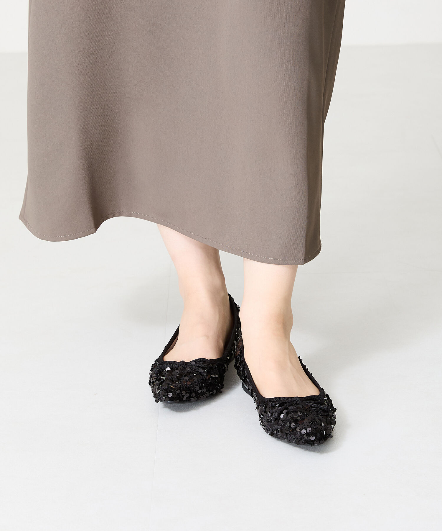 ORiental TRaffic「スパンコールバレエシューズ/41315」|パンプス|