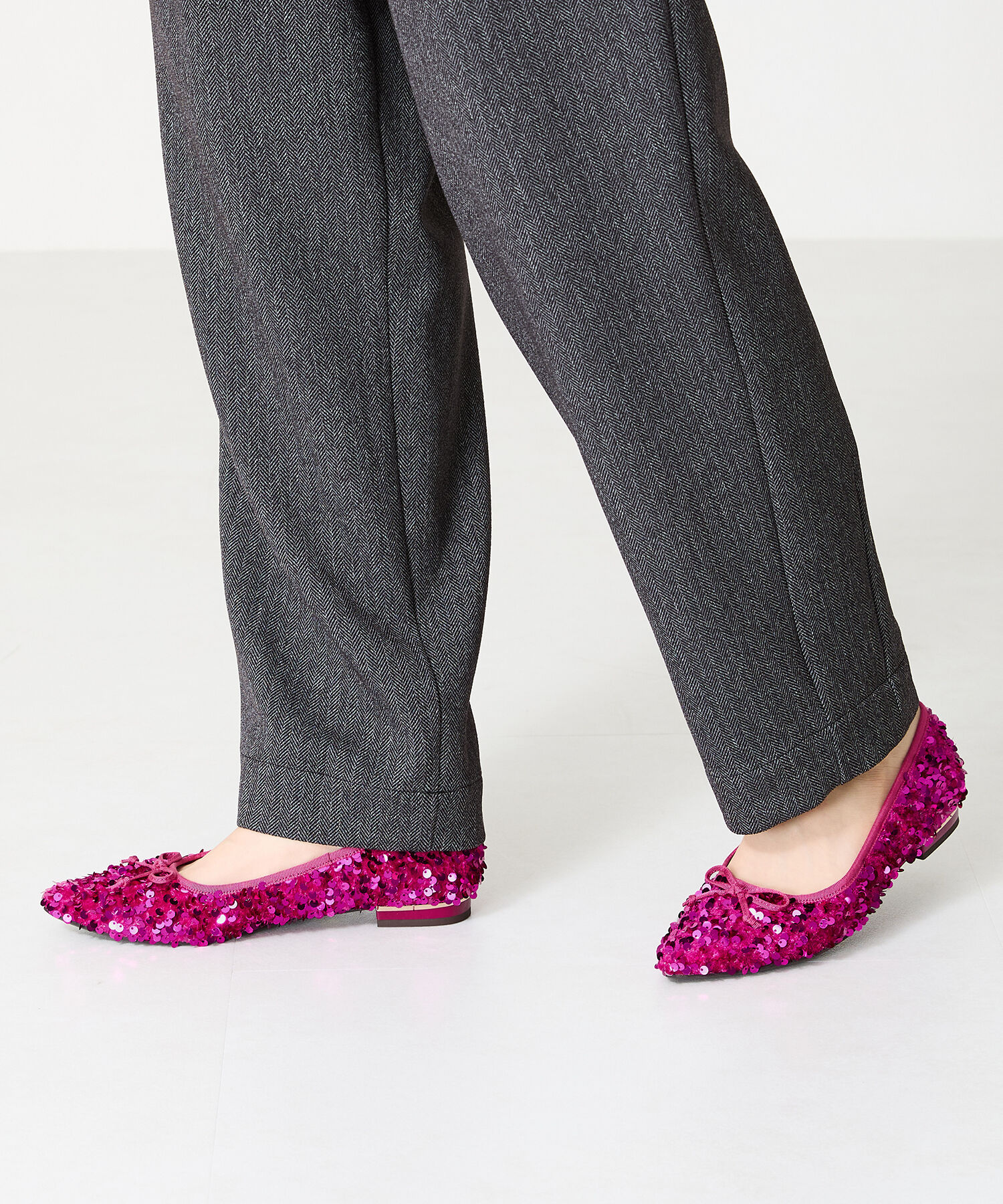 ORiental TRaffic「スパンコールバレエシューズ/41315」|パンプス|