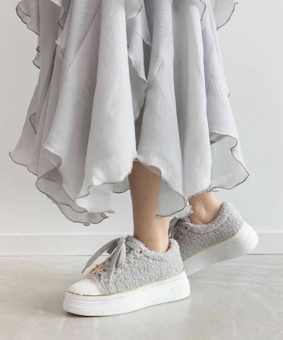  「2WAYモノグラムパーツボアスニーカー」|スニーカー|