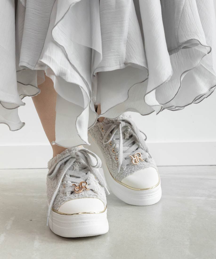  「2WAYモノグラムパーツボアスニーカー」|スニーカー|