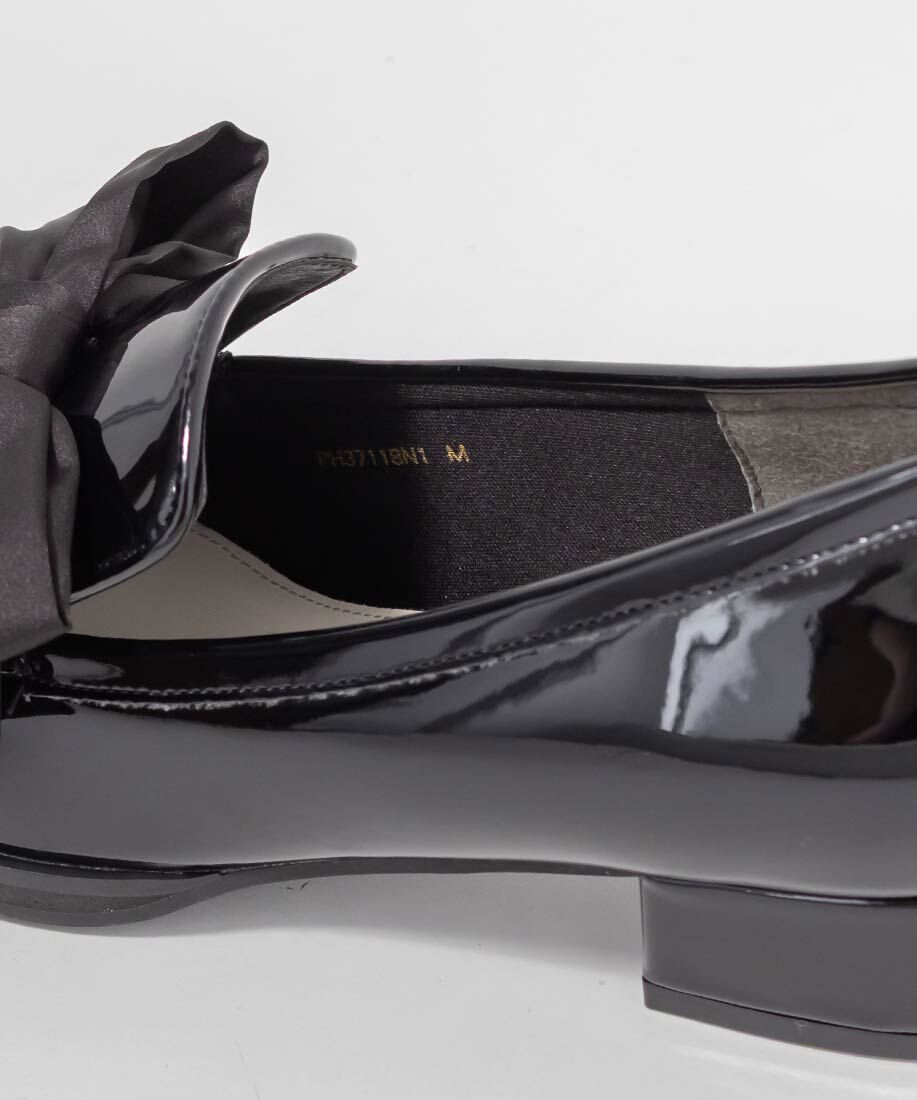  「パールチャームサテンリボンローファー」|ローファー|