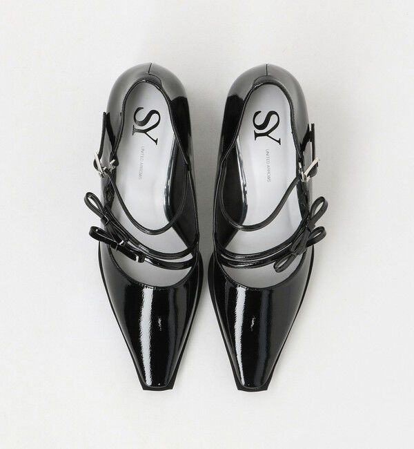 SY UNITED ARROWS「＜SY＞ダブルリボン スクエア パンプス60&uarr;」|パンプス|