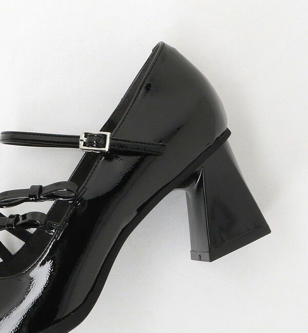 SY UNITED ARROWS「＜SY＞ダブルリボン スクエア パンプス60&uarr;」|パンプス|