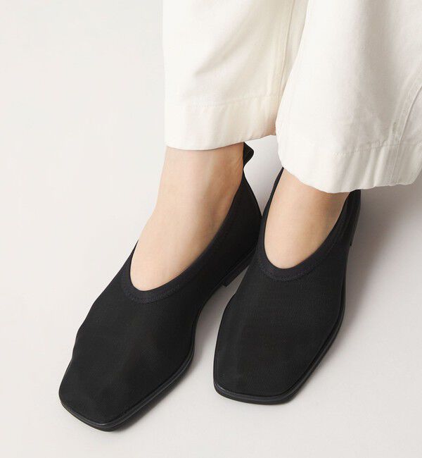 ODETTE E ODILE「スクエアソフトチュール フラット10&uarr;」|パンプス|