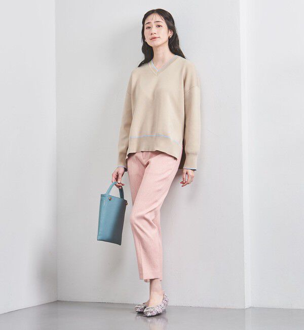 UNITED ARROWS「スムース Vネックニット」|ニット・セーター|