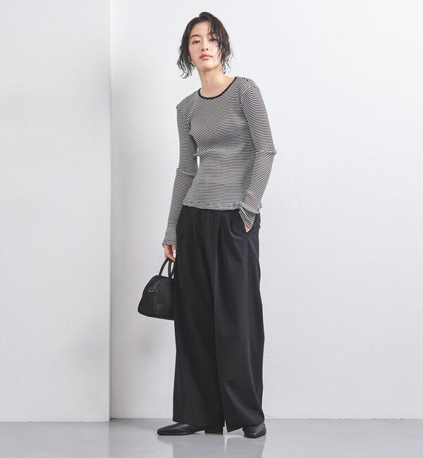 UNITED ARROWS「タック イージーパンツ」|チノ|