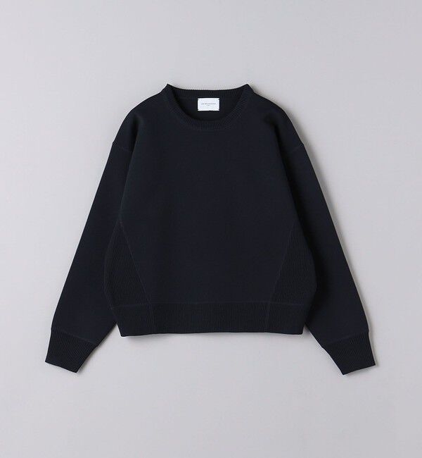 UNITED ARROWS「スウェットライク クルーネック ニットプルオーバー」|ニット・セーター|