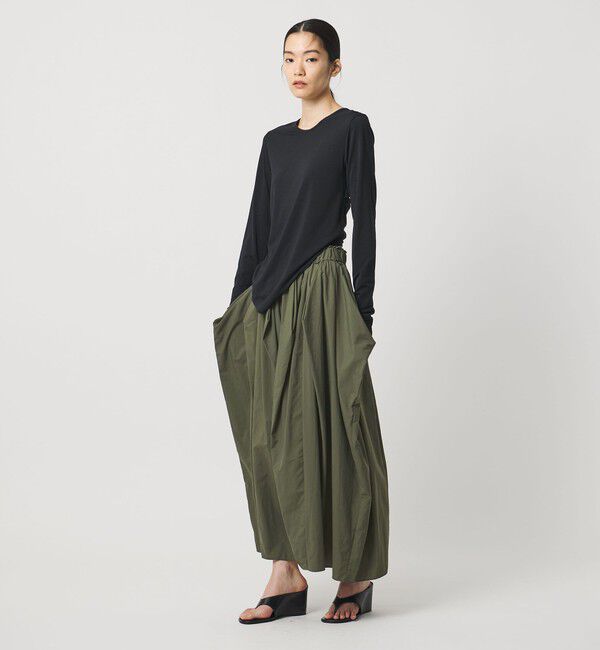 AEWEN MATOPH「＜AEWEN MATOPH＞ナイロンタックコクーンスカート ‐ ウォッシャブル ‐」|スカート|