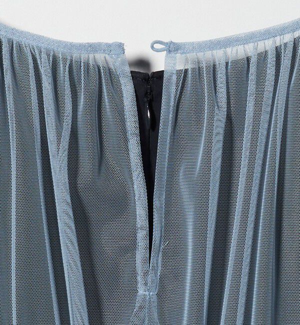 UNITED ARROWS「チュール サテン コンビ ワンピース」|ワンピース|