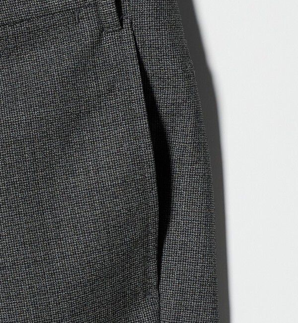 UNITED ARROWS「ハウンドトゥース 1プリーツ スラックス R-MODEL」|スラックス|
