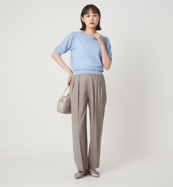 UNITED ARROWS green label relaxing「［size SHORT/TALLあり］Daily Chic コンフィ― ワイド パンツ」|スラックス|