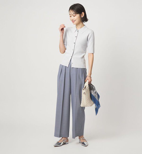 UNITED ARROWS green label relaxing「［size SHORT/TALLあり］Daily Chic コンフィ― ワイド パンツ」|スラックス|