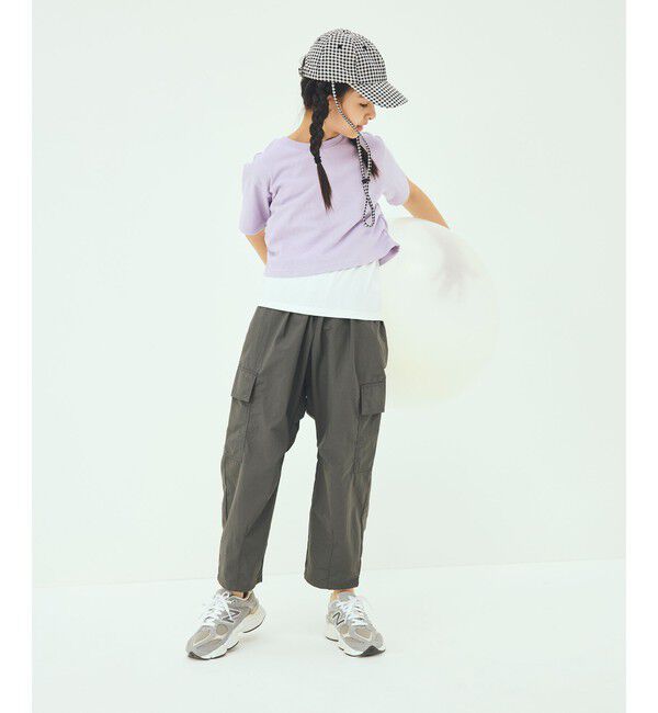 UNITED ARROWS green label relaxing「【スタメンシリーズ】タッサーカーゴパンツ / キッズ  100cm-160cm 撥水 UVカット」|チノ|