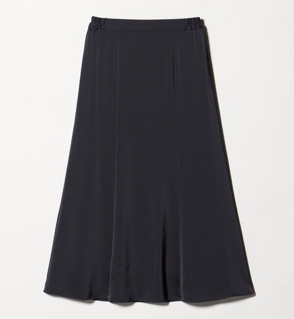 UNITED ARROWS green label relaxing「サテン セミナロー スカート」|フレア|