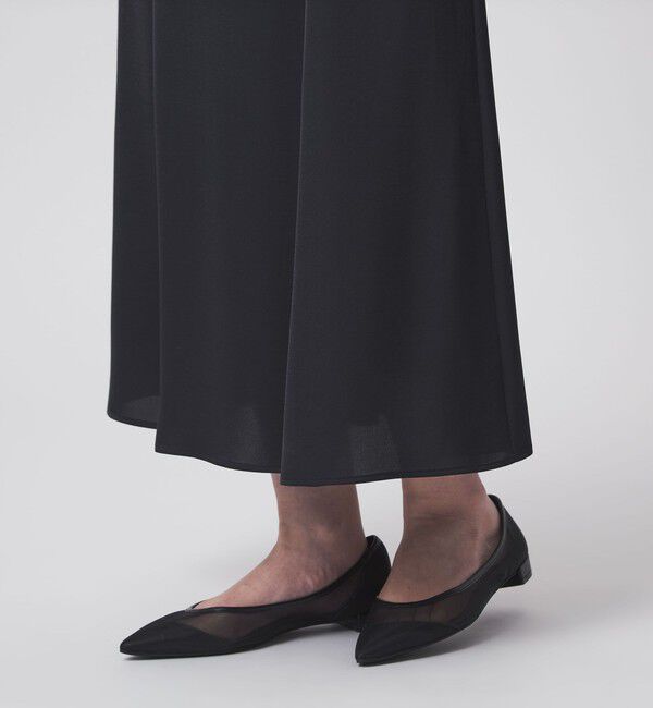 UNITED ARROWS green label relaxing「サテン セミナロー スカート」|フレア|