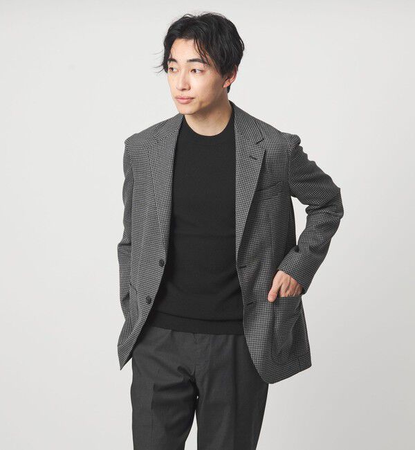 UNITED ARROWS green label relaxing「タック ピケ ビズ クルーネック ニット -ウォッシャブル-」|ニット・セーター|