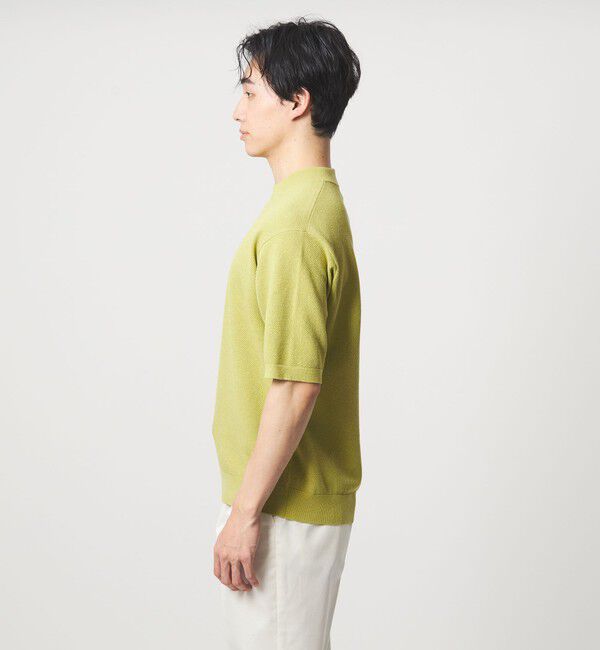 UNITED ARROWS green label relaxing「タック ピケ ビズ クルーネック ニット -ウォッシャブル-」|ニット・セーター|
