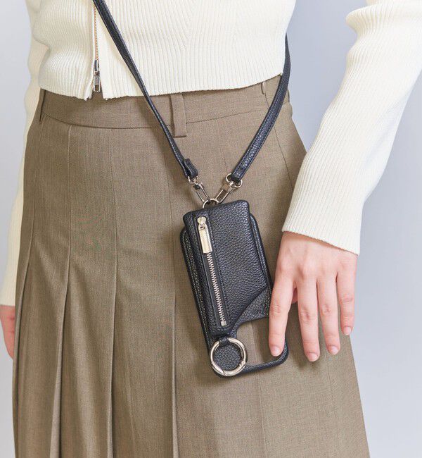 BEAUTY&YOUTH UNITED ARROWS「＜ajew＞CADENAS ストラップ iPhone15Proケース」|モバイルケース|BLACK