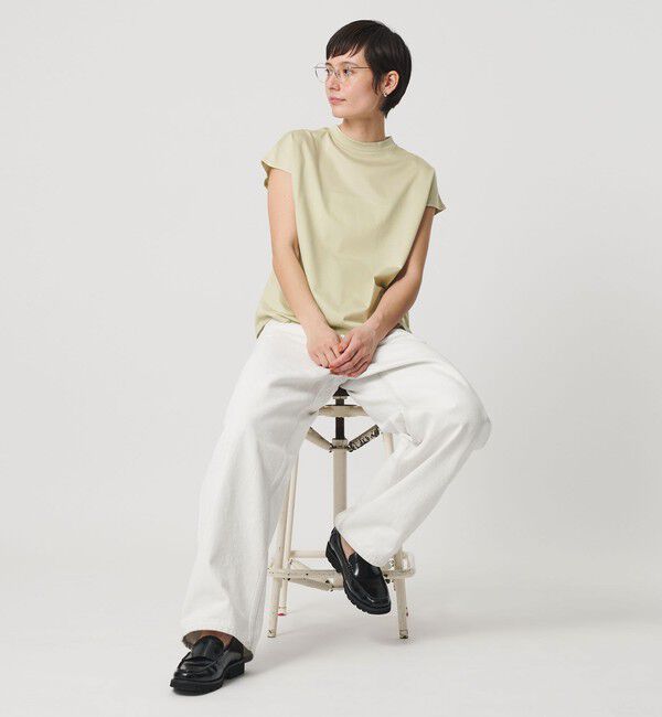 BEAUTY&YOUTH UNITED ARROWS「クルーネック フレンチスリーブ カットソー」|Tシャツ・カットソー|LIME