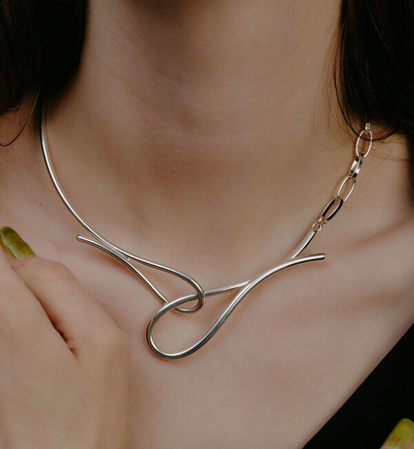 BEAUTY&YOUTH UNITED ARROWS「＜loni＞Ivy Asymmetry チョーカー」|ネックレス|SILVER