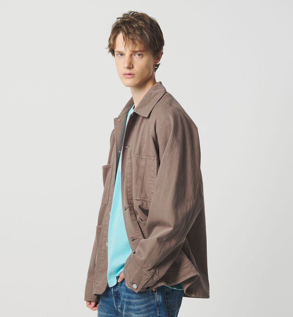 California General Store「＜CGS.＞オーガニック コットン デニム カバーオール ジャケット」|ミリタリー・モッズコート|